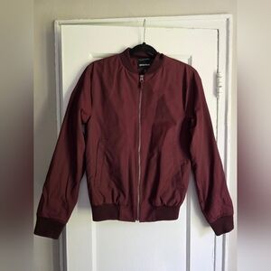Bonobos Boulevard Bomber Jacket in Burgundy
